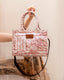Maroon mini tote bag