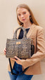 Jacquard mini tote bag