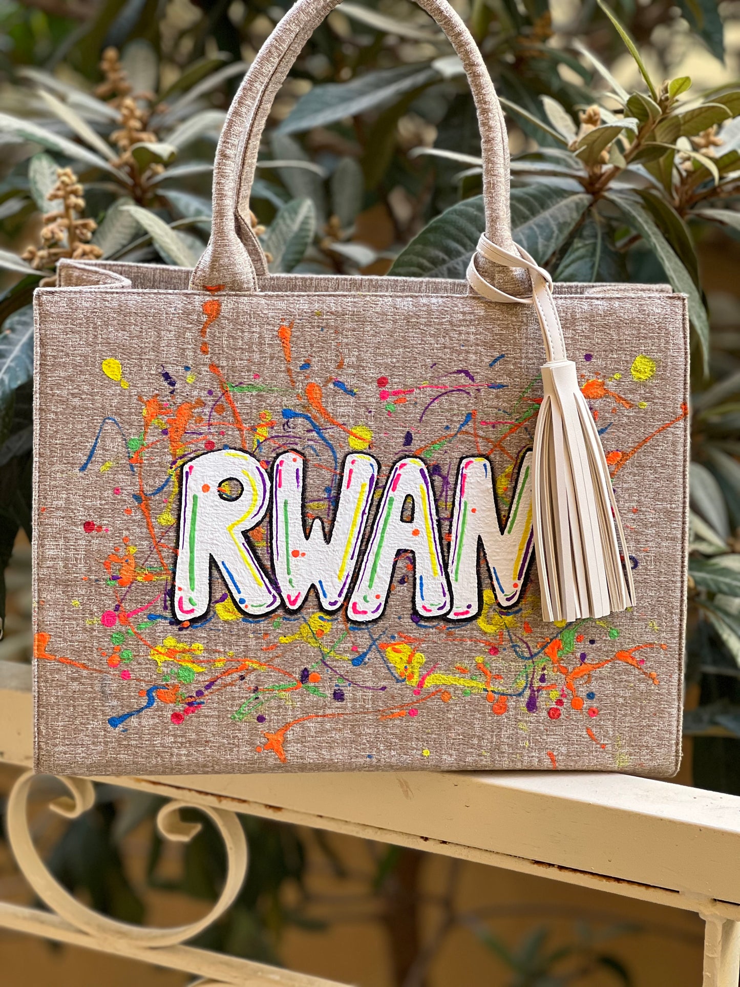 Rwan Designs Personalized tote bag RwanDesigns tote