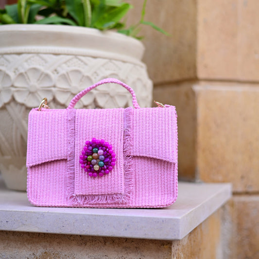 Pink shoulder bag