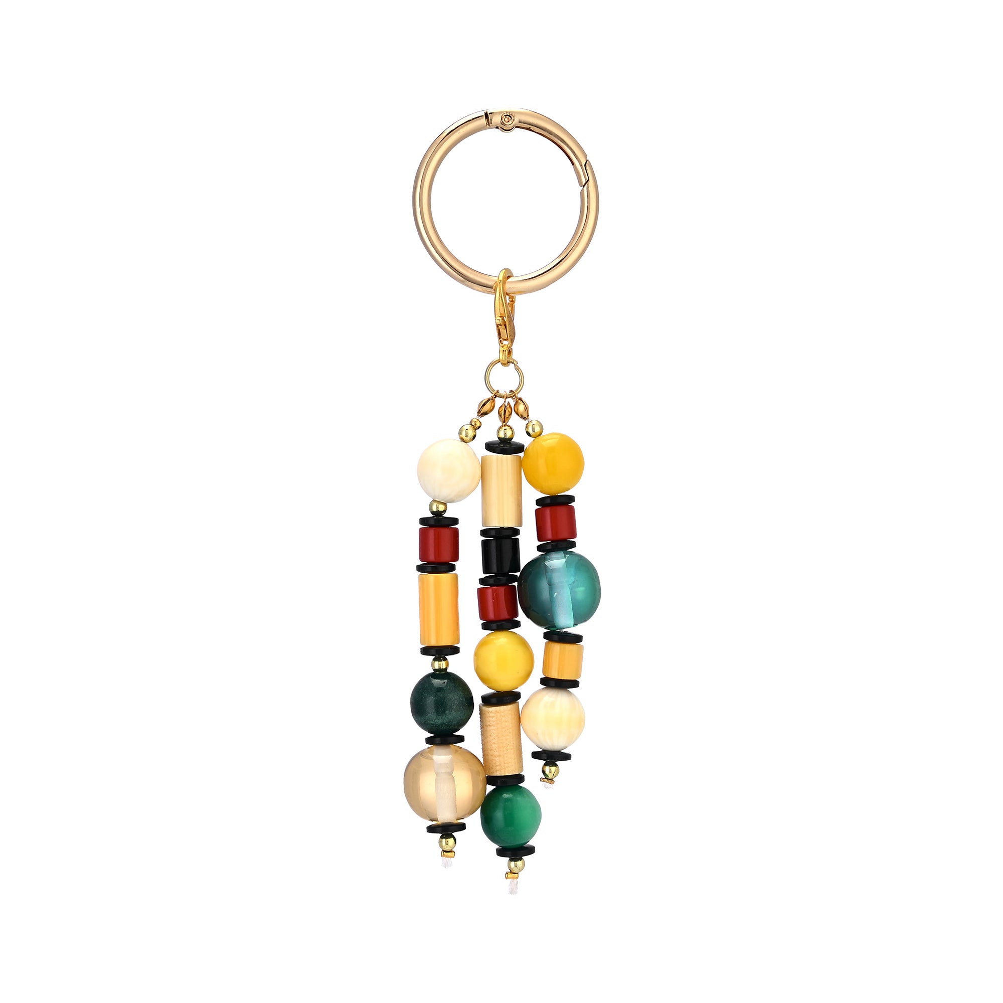 Beaded Bag Charm & Keychain. Secondary image