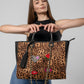 Tiger embroidered tote