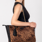 Tiger embroidered tote