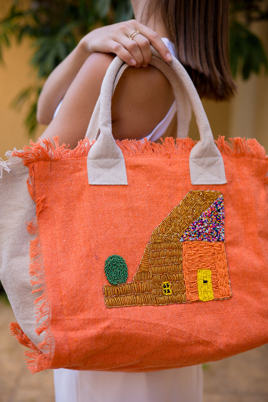 Embroidered 🏡 tote bag