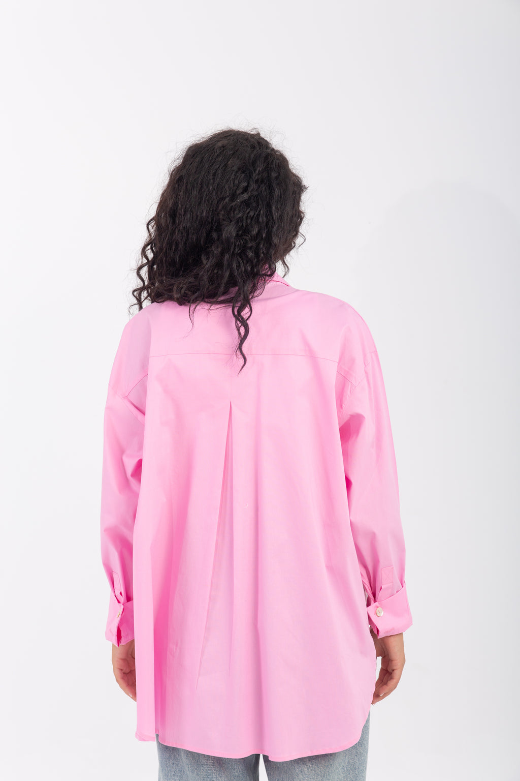 Poplin & Guipure Lace Freesize Shirt