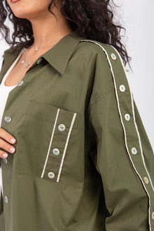 Load image into Gallery viewer, Shoulder Button Freesize Shirt