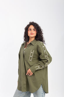 Load image into Gallery viewer, Shoulder Button Freesize Shirt