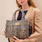 Jacquard mini tote bag