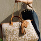 Kashan beige tote bag