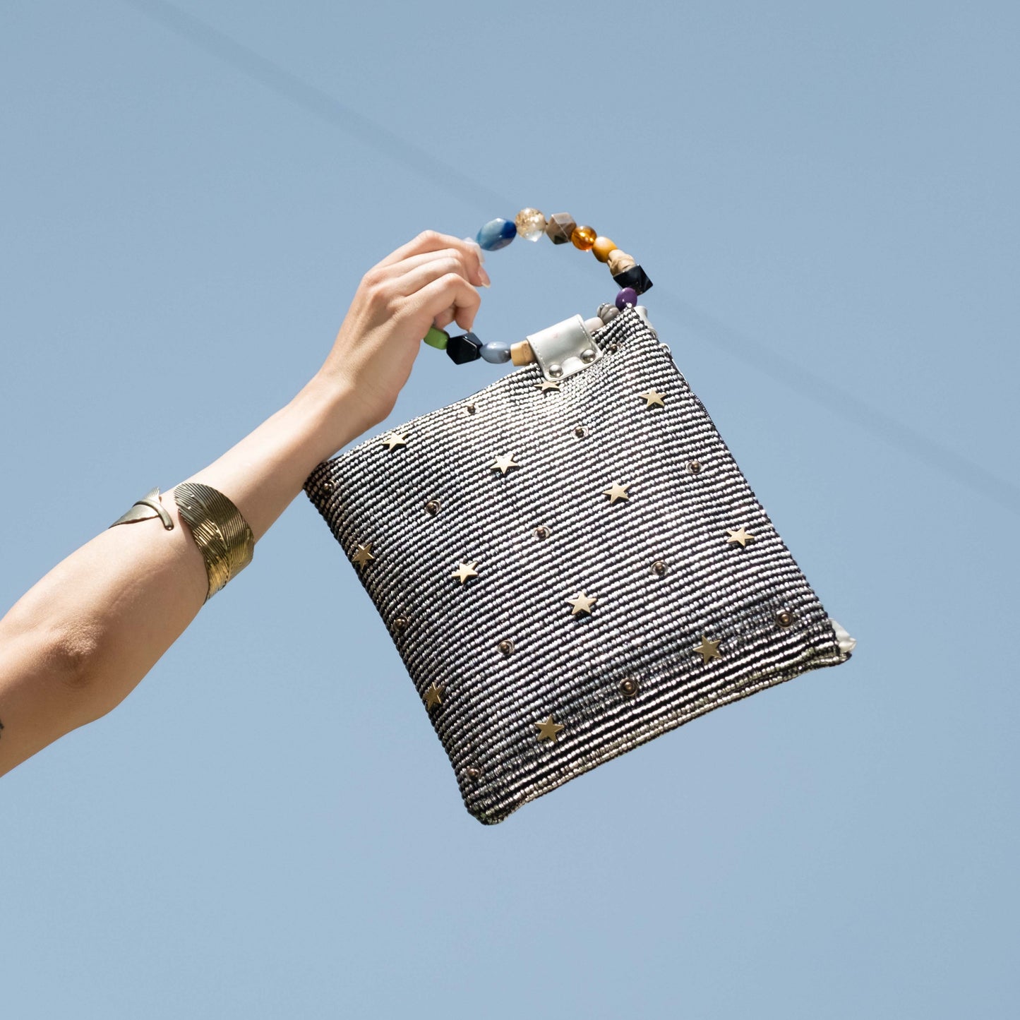 Studded Stars clutch