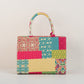 Batch work multicolor tote bag