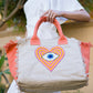 Rwan Designs Beige x orange heart beaded bag Rwandesigns bag bead Collection feature new new collection summer tote