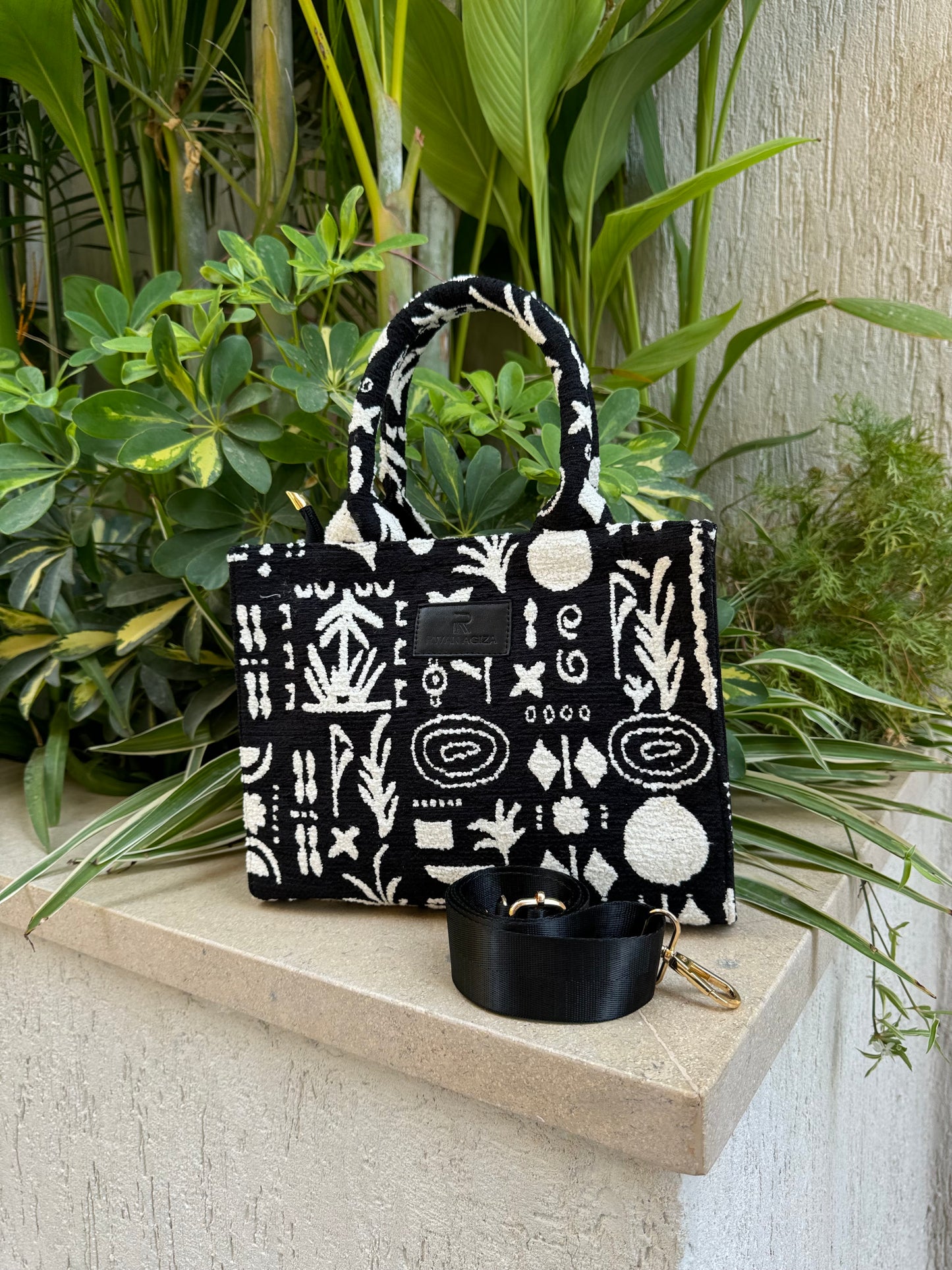 African pattern mini tote