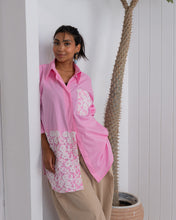Load image into Gallery viewer, Poplin &amp; Guipure Lace Freesize Shirt