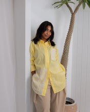 Load image into Gallery viewer, Poplin &amp; Guipure Lace Freesize Shirt
