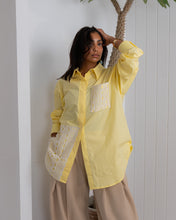 Load image into Gallery viewer, Poplin &amp; Guipure Lace Freesize Shirt