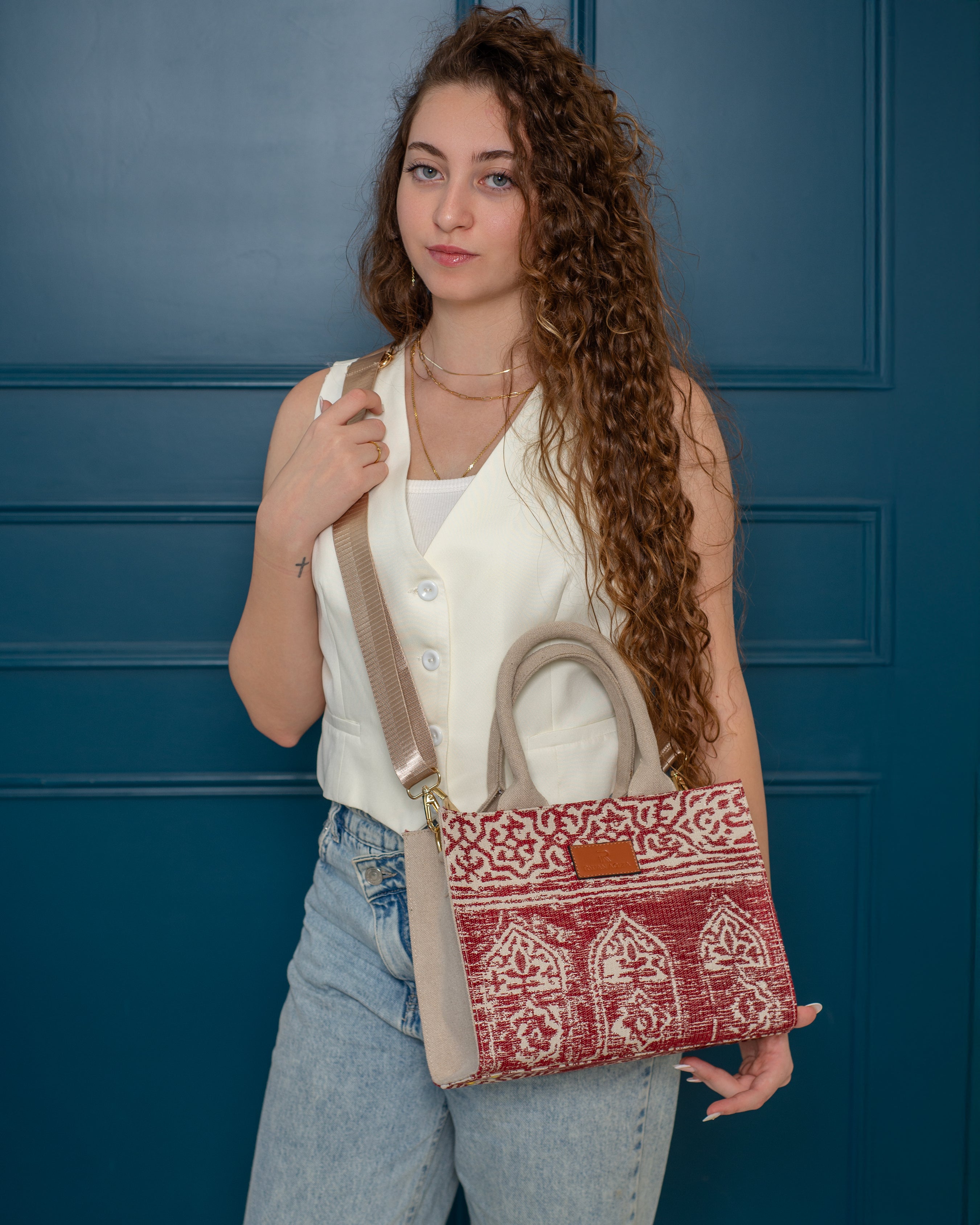 Ikat mini tote bag