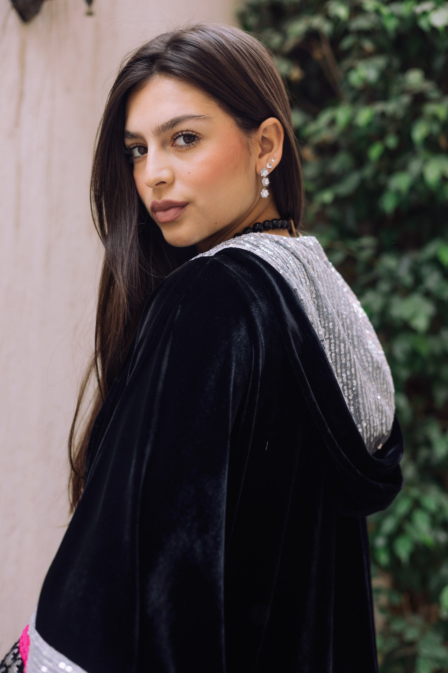 Silver Houndstooth kaftan