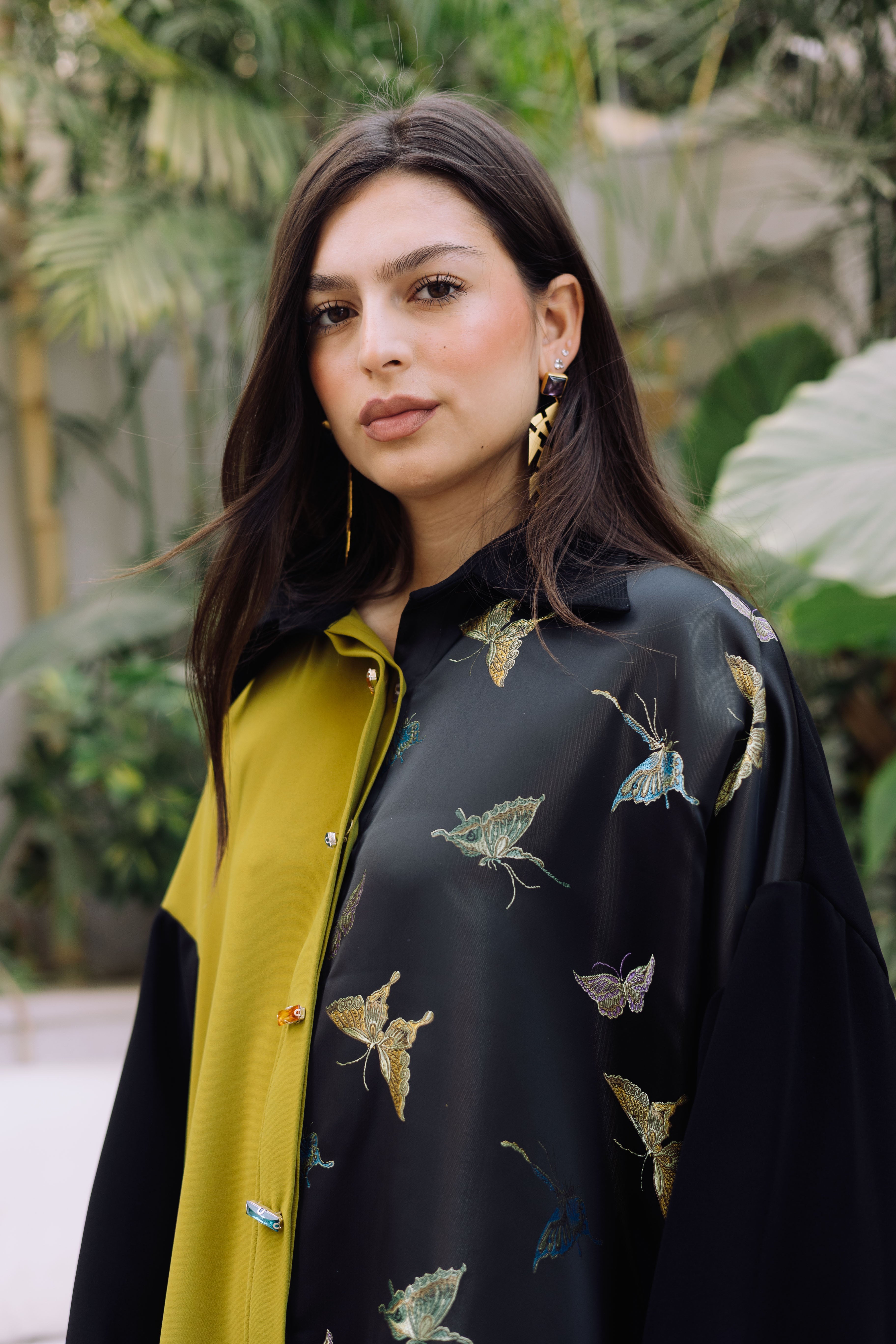 Butterfly Shirt Dress