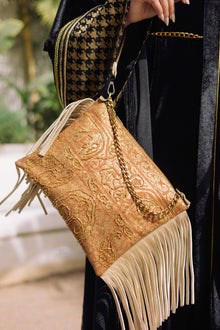Load image into Gallery viewer, Rokaia gold clutch