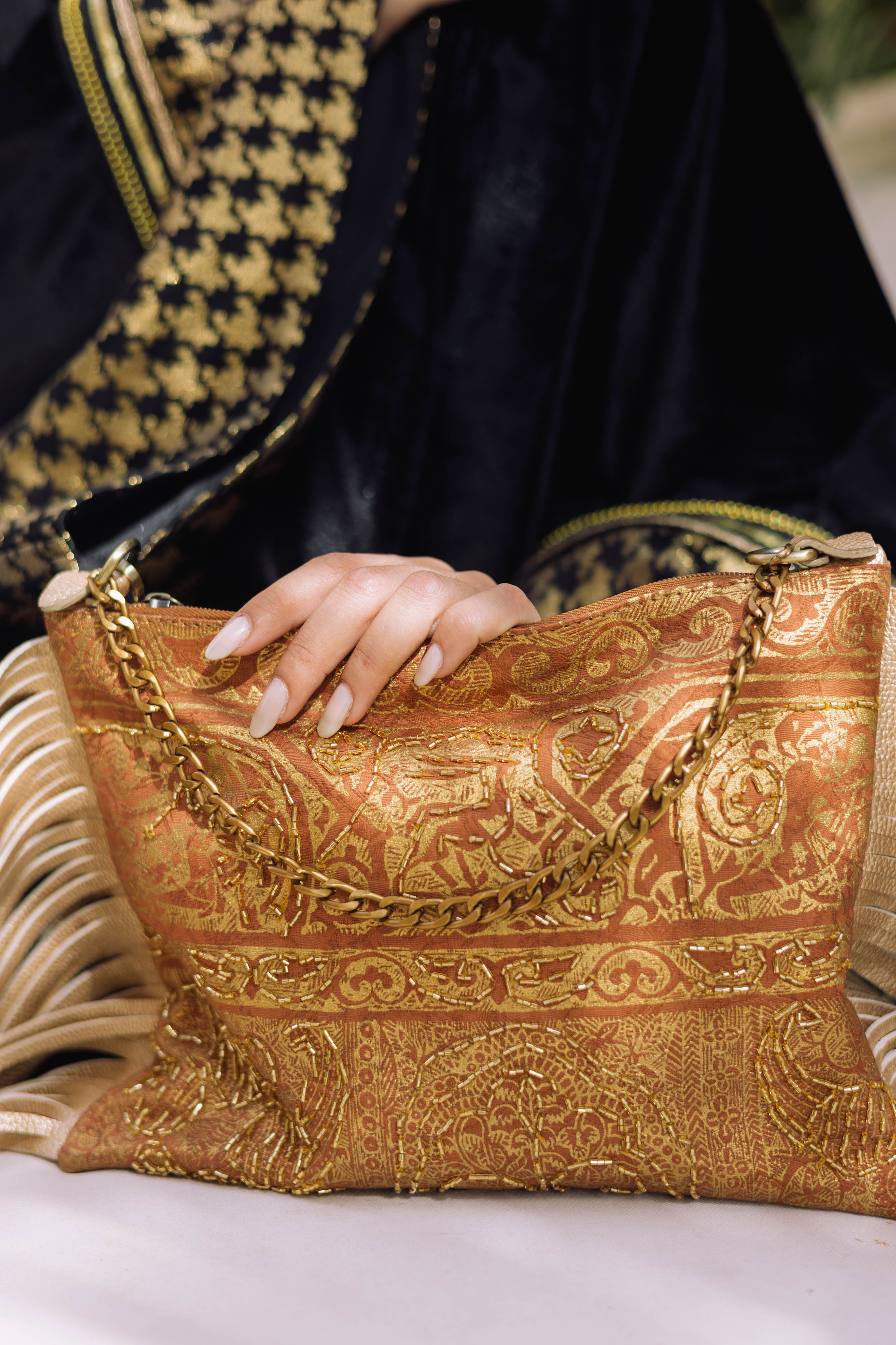 Rokaia gold clutch Main image