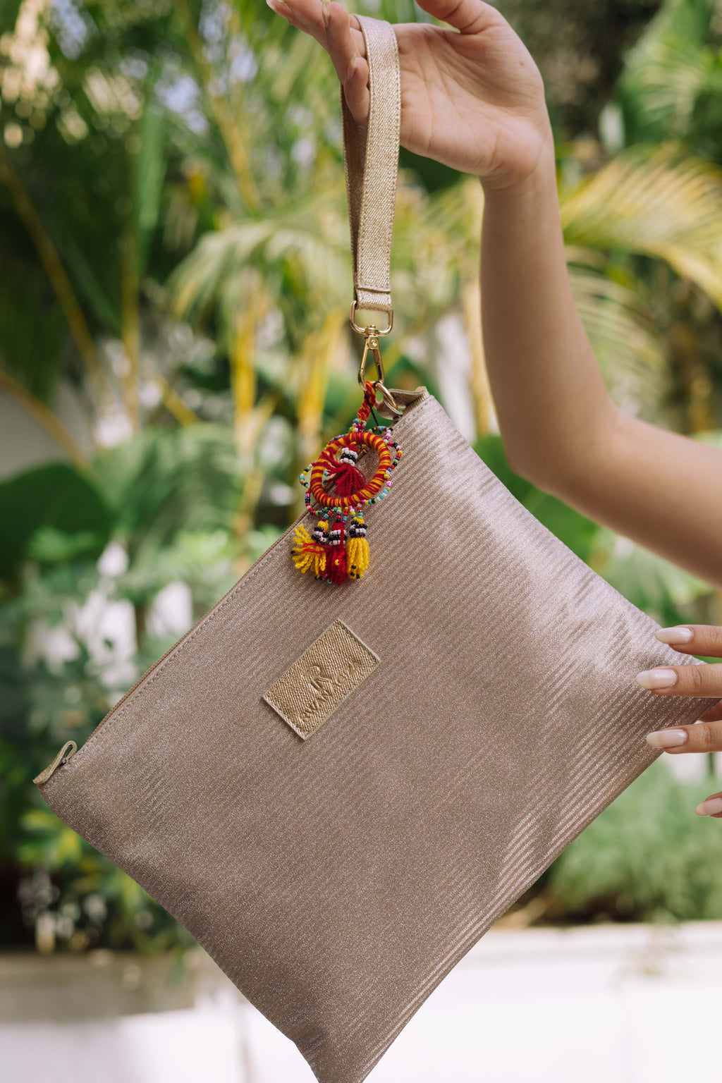 Embriodried Bling Clutch