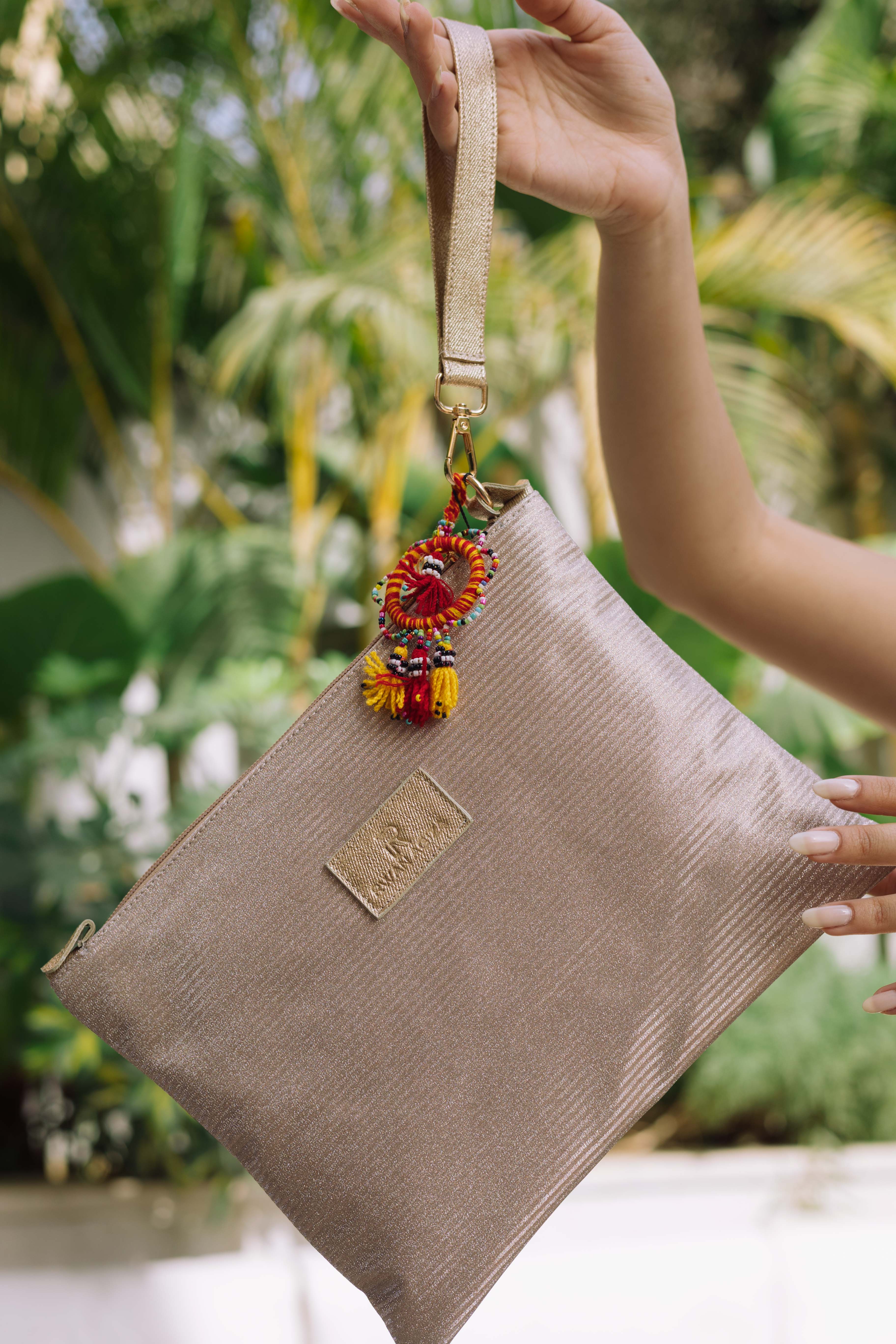 Embriodried Bling Clutch