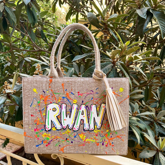 Rwan Designs Personalized tote bag RwanDesigns tote