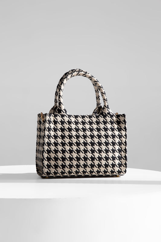 Houndstooth bag